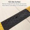 1-Channel Cable Cover, Rubber Cord Cover for Floor, Deceleration Ramp, Yellow and Black Speed Bumps Heavy Duty 22046 Lbs for Residential Areas Garages Gardens(100x15x3cm/39x6x1.2in) view 4
