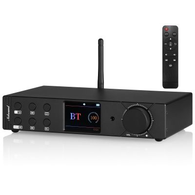 Nobsound 5.1 Channel Bluetooth Amplifier: Home Theater HiFi Surround Sound Amp with DSP  Optical/Coaxial/USB Inputs & DSD256 Support  OLED Display