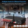 Nobsound 5.1 Channel Bluetooth Amplifier: Home Theater HiFi Surround Sound Amp with DSP  Optical/Coaxial/USB Inputs & DSD256 Support  OLED Display view 3