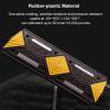 2 Pcs Portable Speed Bump Hump, Rubber-Plastic Garage Humps with Reflective Strips, Curb Ramp High 2 in Splicable, Bearing 110,000 LBS for Road, Driveway view 2