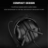 Tactical Headset with Boom Mic, Noise Cancelling Headphones, for Shooting Hunting Communication(Green) view 2