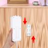8 PCS Power Strip Holder, Self Adhesive Socket Holder Punch-Free Wall Mounted Power Strip Socket Desktop Fixer Bracket Stand for Home Office Cable Management view 3