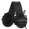 Tactical Communication Headset with Boom Mic, for Shooting Hunting Communication, Foldable Earmuffs Design(Black) view 2