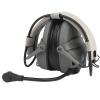 Retractable and Foldable Tactical Headset, Airsoft Hunting Headphone, for Military and Outdoor Adventures(Gray) view 4