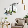36 pcs Art Wall Decoration Hexagonal Sticker Set, DIY 3D Mirror Wall Stickers, Self-Adhesive Home Decorations, Suitable for Stylish Interior Wall Design. (S) view 2