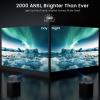 2000 ANSI Official Licensed Google TV Outdoor Projector 4K Decoding, Smart Projector with Wifi and Bluetooth, Auto Focus, Dolby Sound, Built-in Apps, HAPPRUN Indoor Home Theater with 270 Stand view 4