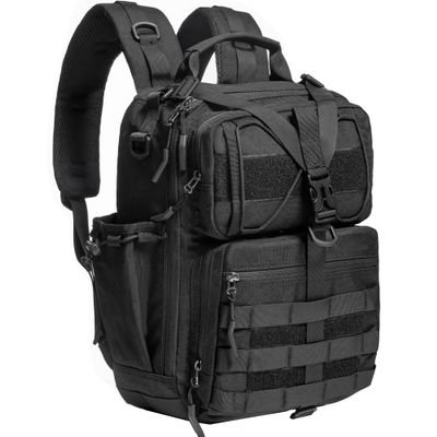 NICGID Sling Bags Chest Shoulder Backpacks, 13.3'' 14.1'' 15.6''Laptop Backpack Crossbody Messenger Bag Travel Outdoor (Black-059, 14.1 Inch)