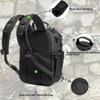 NICGID Sling Bags Chest Shoulder Backpacks, 13.3'' 14.1'' 15.6''Laptop Backpack Crossbody Messenger Bag Travel Outdoor (Black-059, 14.1 Inch) view 4