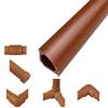 Cable Protector PVC, Corner Cord Cover, Cable Hider Self-Adhesive, Flexible Electrical Wire Cover to Organize and Protect Wire, for Home and Office(Brown,1.2cm/0.5in) view 1