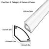 Cable Protector PVC, Corner Cord Cover, Cable Hider Self-Adhesive, Flexible Electrical Wire Cover to Organize and Protect Wire, for Home and Office(Brown,1.2cm/0.5in) view 2