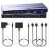 8K Displayport 2.1 KVM Switch 2 in 1 Out DP1.4 with 4 USB 3.0 Ports Support 8K@60Hz 4K@240Hz, 2 Computers Share 1 Monitor Keyboard Mouse U-Disk Printer view 1
