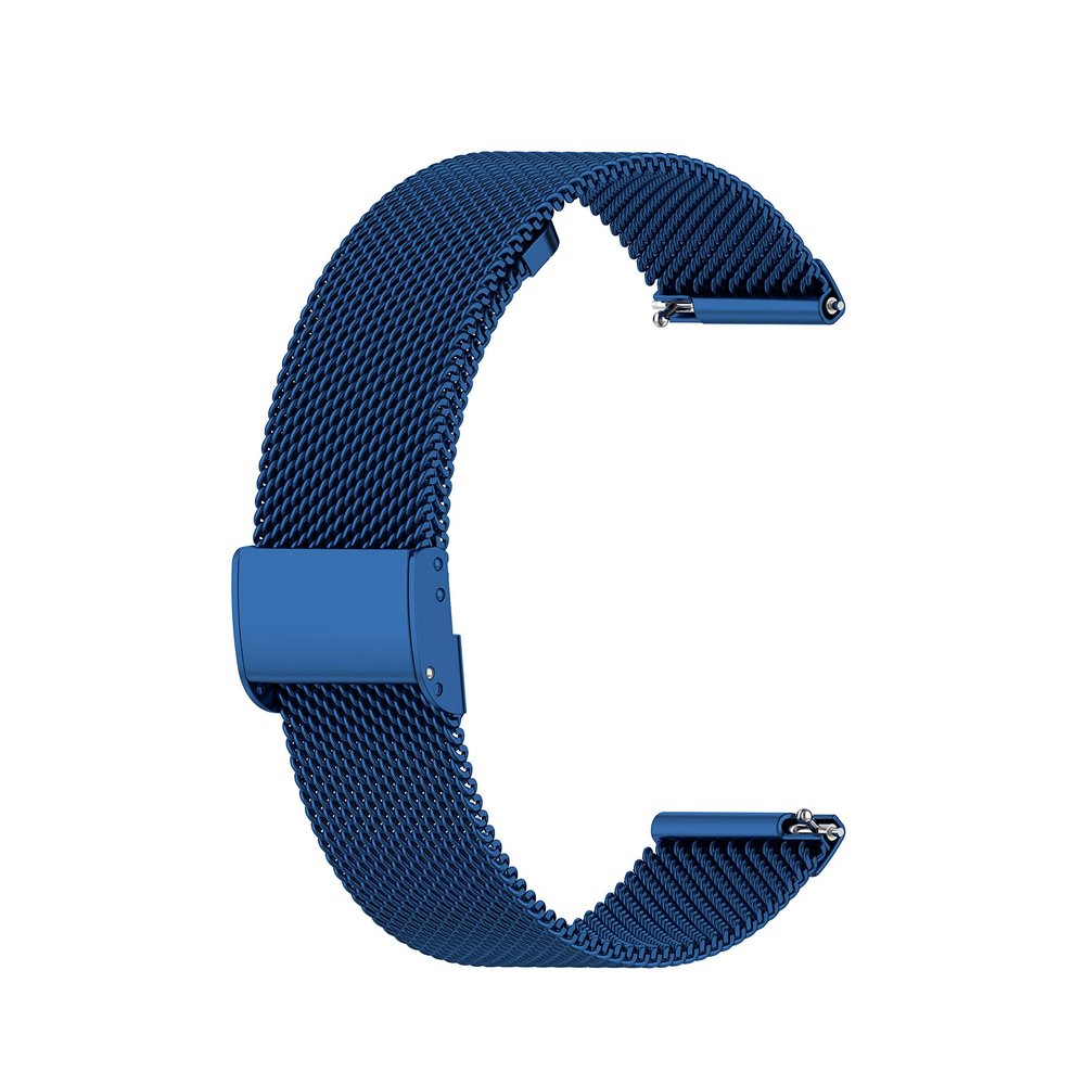 Turnwin Metal Bands Compatible with DIVElink BH802 Smart Watch Band Stainless Steel Strap Mesh Replacement Bracelet Wristband for DIVElink Smartwatch (Blue)