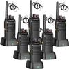 Wanneton 6 Pack Waterproof Portable Rechargeable Walkie Talkies Long Range Handheld Radios with Wireless Frequency Copy, Compatible with Most Brands for Seamless Workplace Communication view 1