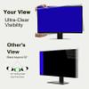 GlanceGuard 2-Pack 22 Hanging Privacy Screen Protector for Monitor, Fits 2122 Frameless, 28+ Full Privacy, 87% Blue Light & 97% UV Block, Instant Setup, Eye & Data Protection for Office view 2
