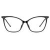 VISOONE Oversized Cat Eye Blue Light Blocking Glasses for Women Large Cute Lightweight Eyeglasses Metal Frame Calina view 3