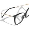 VISOONE Oversized Cat Eye Blue Light Blocking Glasses for Women Large Cute Lightweight Eyeglasses Metal Frame Calina view 4