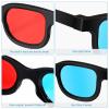 PACKOVE 10 Pcs 3D Glasses for Movies Home Theater 3D Red Blue Viewing Glasses Compatible with Computer Monitors Tvs Projector Screens view 3