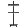 37-75 Inch TV Mount - TV Computer Monitor Horizontal and Vertical Rotating Bracket Floor Mobile Cart Live Video Business Meeting Rack with Goods (Black) view 1