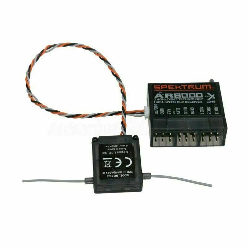 1X For DX7s DX8 DX9 Dx18 2.4GHz AR8000 8CH Receiver Extended DSMX Channel