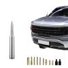 Car Antenna Replacement for Chevy Silverado and GMC Sierra Accessories Ford F150 F-150, Ford F150 Accessories | Truck Antenna F250 F350 | Motorcycle Antenna for Harley (Silver, 5.5in) view 1