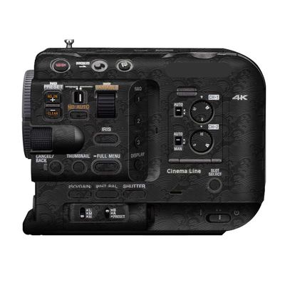 Camera Cover Skin Sticker for Sony FX6 Camera Protector Film Skin Anti-Scratch Protective Decoration FX 6(Wave Black)