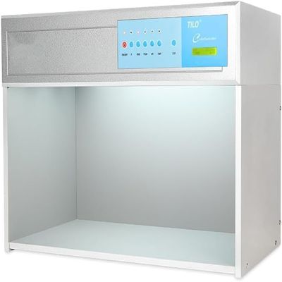 HFBTE Color Light Box Colour Assessment Cabinets with 110V/220V Voltage D65 TL84 F UV CWF 5 Light Source Box for Textile Printing
