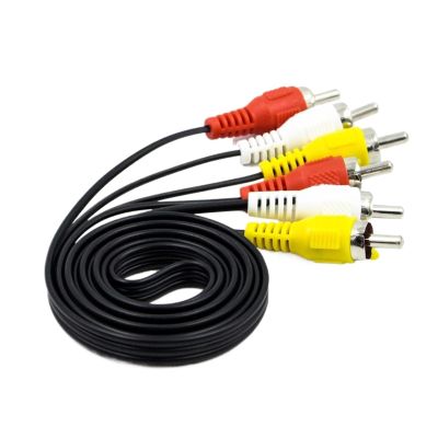 10pcs 3 R/CA Male to 3 R/CA Male Composite Video AV Cable pl-UG 94.5cm