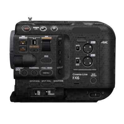 Camera Cover Skin Sticker for Sony FX6 Camera Protector Film Skin Anti-Scratch Protective Decoration FX 6(Honeycomb Black)