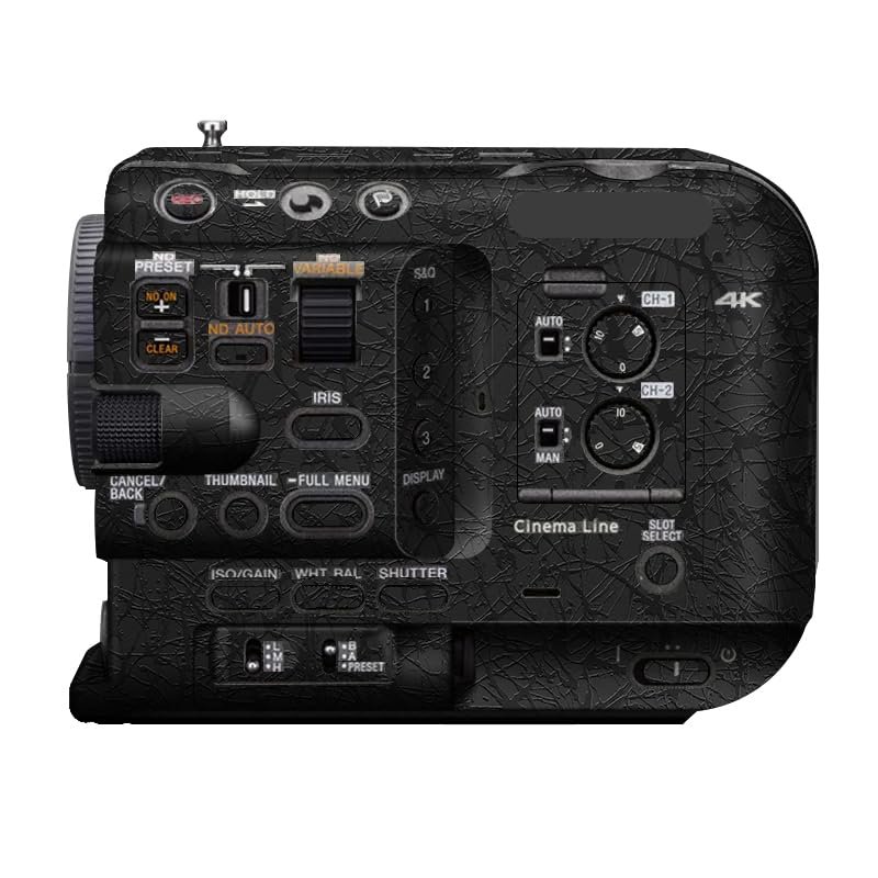 Camera Cover Skin Sticker for Sony FX6 Camera Protector Film Skin Anti-Scratch Protective Decoration FX 6(Splash Ultra Black)