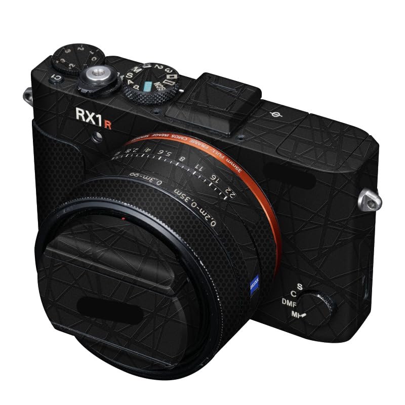 RX1RM2 Anti-Scratch Mirrorless Camera Decal Skin Film for Sony RX1R Mark II Vinyl Wrap Body Protective Sticker Protector Coat (Cross Ultra Black)