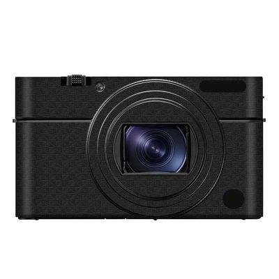 Camera Body Sticker Protective Skin Film Skin Accessories for Sony RX100 V RX100 IV Vinyl Wrap Decals RX100M4 RX100M5 RX100M5A(Armor Fiber Black)