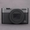 Camera Body Sticker Protective Skin Film Skin Accessories for Sony RX100 V RX100 IV Vinyl Wrap Decals RX100M4 RX100M5 RX100M5A(Deep Grey+Frosted Black) view 1