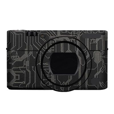 Camera Body Sticker Protective Skin Film Skin Accessories for Sony RX100 V RX100 IV Vinyl Wrap Decals RX100M4 RX100M5 RX100M5A(Circuit Titanium)