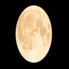 10X10ft Fabric Moon Backdrop Full Moon Isolated on Night Black Sky Background for Party Decorations Living Room Bedroom Home Decor Banner Photo Booth Props view 1