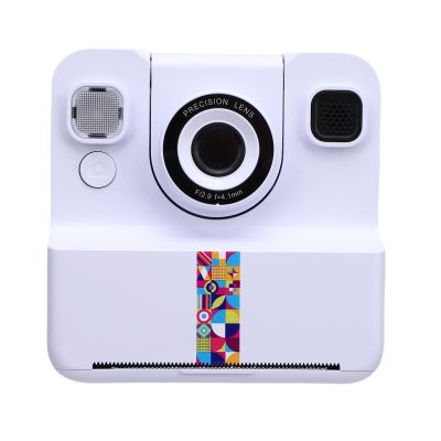 ciciglow Instant Print Camera, 1080P 24MP HD Video Thermal Printing Cameras for Students, 2.4 Inch Screen and Portable, Support Up to 32G Memory Card (White)