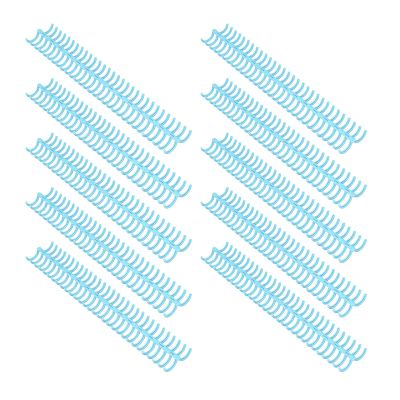 Binding combs, premium plastic 30 durable customizable spine for professional reports presentations and school projects transparent blue 10 pack