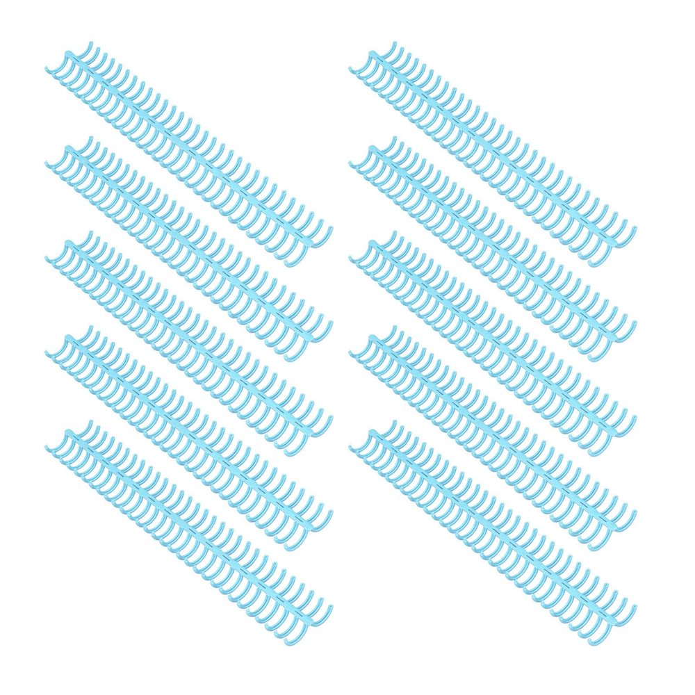 Binding combs, premium plastic 30 durable customizable spine for professional reports presentations and school projects transparent blue 10 pack