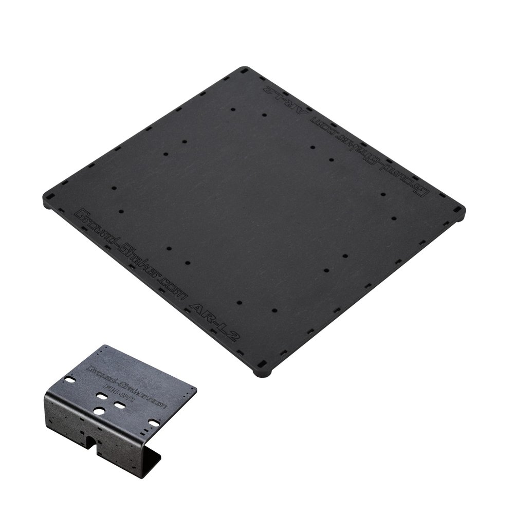 13 x 14 abs amp-Rack + Fuse Holder and bass Processor Base car Audio Speaker Box Accessories sub Box Components subwoofer Enclosure add ons car Audio amp Rack amprack