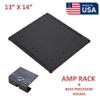 13 x 14 abs amp-Rack + Fuse Holder and bass Processor Base car Audio Speaker Box Accessories sub Box Components subwoofer Enclosure add ons car Audio amp Rack amprack view 2