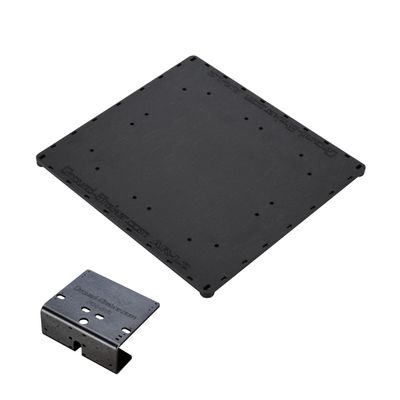 12 x 18 abs amp-Rack + Fuse Holder and bass Processor Base car Audio Speaker Box Accessories sub Box Components subwoofer Enclosure add ons car Audio amprack amp Rack