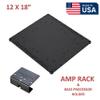 12 x 18 abs amp-Rack + Fuse Holder and bass Processor Base car Audio Speaker Box Accessories sub Box Components subwoofer Enclosure add ons car Audio amprack amp Rack view 2