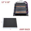 12 x 18 abs amp-Rack + Fuse Holder and bass Processor Base car Audio Speaker Box Accessories sub Box Components subwoofer Enclosure add ons car Audio amprack amp Rack view 3
