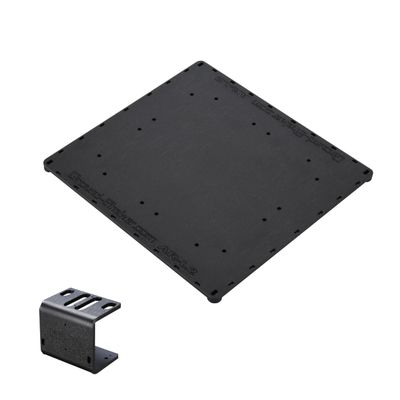 14 x 17 abs amp-Rack + Dual Fuse Holder and distributors Base car Audio Speaker Box Accessories sub Box Components subwoofer Enclosure add ons car Audio amp Rack amprack