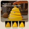 Avolend LED Christmas Tree Night Light, 3 Level Dimmable Nursery Decor, Cute Lamp Silicone Squishy Light, Rechargeable Bedside Touch Lamp for Breastfeeding Toddler Baby Kids Decor view 3