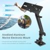 Aluminium Fish Finder& Chartplotters Mount, Marine Electronics Mount Compatible with Garmin, Humminbird, Lowrance and More, 18''-to-24'' Adjustable Height350 Adjustable AngleSolid Hold view 2