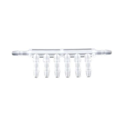 LNNDML 5PC Inkjet Printers Spare Parts Ink Tube Connector 4 6 8 Way Hose Ink forPipi Connector forDTF Printer White Ink Circulation Connector Printer Accessories(6 Ways for 4x3mm)
