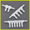 LNNDML 5PC Inkjet Printers Spare Parts Ink Tube Connector 4 6 8 Way Hose Ink forPipi Connector forDTF Printer White Ink Circulation Connector Printer Accessories(6 Ways for 4x3mm) view 4