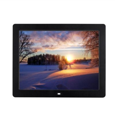 Digital Photo Frame, HD Display, Ultra-Thin Narrow Border, Remote Control, Supports Video Music