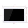 Digital Photo Frame, HD Display, Ultra-Thin Narrow Border, Remote Control, Supports Video Music view 2