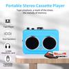 Portable Cassette to USB Converter,Dual Speaker Pure Stereo &Auto Reverse Cassette Player, Cassette Tape Playerwith 3.5mm Headphone JackSupports U Disk, USB Card Reader view 3